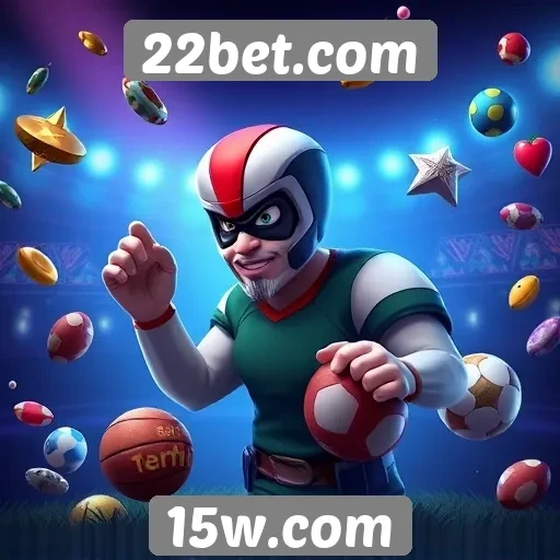 Variedade de jogos oferecidos no 22bet.com
